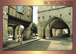 MONFLANQUIN : BASTIDE DU XIIIème SIECLE - LES ARCADES - Monflanquin