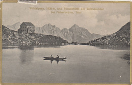 6559) WILDALPSEE Und Schutzhütte Am Wildseeloder Bei FIEBERBRUNN - Tirol Mit Ruderboot Und Goldrand 1924 !! - Fieberbrunn