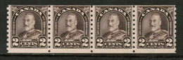 CANADA  Scott # 182** F-VF MINT NH STRIP Of 4 (Stamp Scan # 783) - Markenrollen