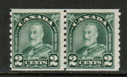 CANADA  Scott # 180* F-VF MINT LH PAIR (Stamp Scan # 783) - Francobolli In Bobina