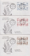 1983. 1000-års Series III. Year 1200-1500. 4-block FDC (Michel 143-145) - JF421789 - Briefe U. Dokumente