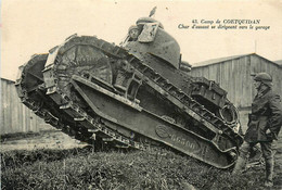 Coëtquidan * Guer * Le Camp * Char D'assaut Se Dirigeant Vers Le Garage * Tank Blindé * Militaria - Guer Coetquidan