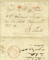 No. 41 ARM. D'ALLEMAGNE Braunau Österreich Serva 111e Regiment D'infanterie De Ligne Marche Pour Wien - Army Postmarks (before 1900)