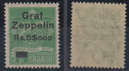 Brazil Brasil 1930 Zeppelin Mi# 10 ** MNH 5000R Overprint - Posta Aerea (società Private)