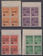 Brazil Brasil Condor Mi# 12-15 ** MNH Overprint 1930 Corner Block Of 4 - Aéreo (empresas Privadas)