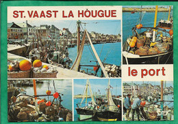 Saint-Vaast-la-Hougue (50) Le Port 2scans 09-08-1976 Cachet De Quettehou - Saint Vaast La Hougue