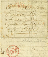 No. 20 GRANDE-ARMEE Berlin 1807 D'un Officier Blesse - Army Postmarks (before 1900)