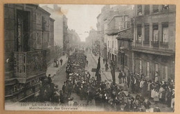 42 - LE CHAMBON FEUGEROLLES  - Manifestation Des Grévistes -  Libr. Giroud Firminy Envoi Pour DURANTON à NAVOGNE 43 - Le Chambon Feugerolles