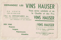 21/136 Buvard VINS HAUSER - Licores & Cervezas