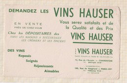 21/136 Buvard VINS HAUSER - Schnaps & Bier