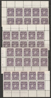 Canada 1948 Sc J18  Postage Due Plate 1 Blocks Of 10 Set MNH** - Port Dû (Taxe)