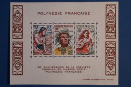 V15 POLYNESIE FRANCAISE BLOC FEUILLET N 4   1978 OBLITERES - Blokken & Velletjes