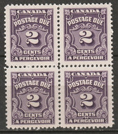 Canada 1965 Sc J16  Postage Due Block MNH** - Port Dû (Taxe)