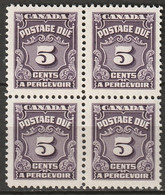 Canada 1948 Sc J18  Postage Due Block MNH** - Port Dû (Taxe)