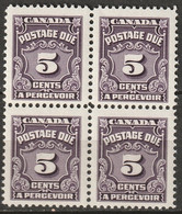 Canada 1948 Sc J18  Postage Due Block MNH** - Portomarken