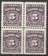 Canada 1948 Sc J18  Postage Due Block MNH** - Port Dû (Taxe)