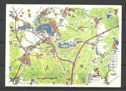 Deutschland Lageplan WALDSIEDLUNG Wandlitz (sent 1997, With Stamp) - Wandlitz