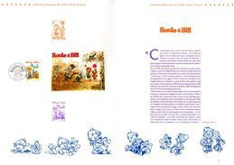 " BOULE ET BILL " Sur Document Philatélique Officiel De 4 Pages De 2002. N° YT 3467 3468. DPO - Comics