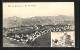 AK Speicher, Gasthaus Birt, Ortsansicht Mit Vorarlberge - Speicher