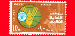 EGITTO - Usato - 1981 - Giornata Delle Nazioni Unite - ONU - Emblema Della FAO - World Food Day - 10 - Oblitérés