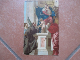 CRISTIANESIMO Religione La Sacra Famiglia E SANTI S.Francesco Ecc. Quadro VERONESE - Santi