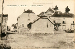 Montigny Les Cherlieu * Vue Sur La Mairie Et L'église Du Village - Andere & Zonder Classificatie