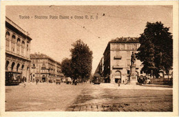 CPA AK TORINO Stazione Porta Nuova E Corso V.E.II ITALY (540357) - Stazione Porta Nuova