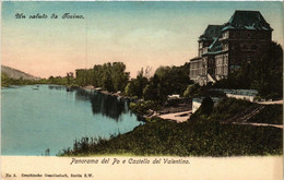 CPA AK TORINO Panorama Del Po E Castello Del Valentino ITALY (540437) - Fiume Po