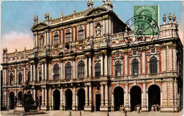 CPA AK TORINO Palazzo Carignano E Monumento A Carlo A. ITALY (540456) - Palazzo Carignano