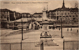 CPA AK TORINO Ponte Vittorio Emanuele I E Piazza Vitt.Ven. ITALY (540541) - Ponts