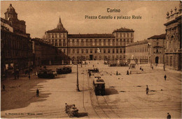 CPA AK TORINO Piazza Castello E Palazzo Reale ITALY (540725) - Palazzo Reale