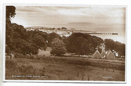 Real Photo Postcard, Beaumaris From Baron Hill. Houses, Sea View, Coastline, Landscape. - Anglesey
