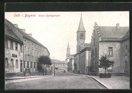 AK Selb /Bayern, Untere Ludwigstrasse Mit Kirche - Selb