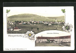 AK Weissenburg I. B., Schlossbau Wülzburg, Ortsansicht - Weissenburg