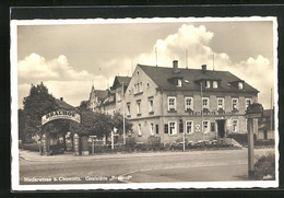 AK Niederwiesa B. Chemnitz, Strassenpartie Am Gasthaus Brauhof - Niederwiesa