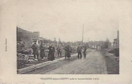 55 VILLOTTE DEVANT LOUPPY GUERRE 1914 1918 VILLOTTE DEVANT LOUPPY APRES LE BOMBARDEMENT DE 1914 - Guerre 1914-18