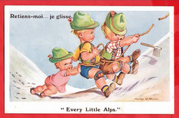 CLIMBING  IN TH ALPS  HUMOUR COMIC  EVERY LITTLE ALPS !   RETIENS - MOI  JE GLISSE - Climbing