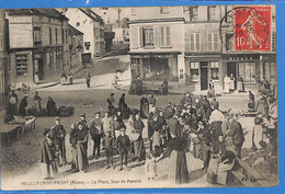 02 - Aisne - Neuilly Saint Front - La Place Jour De Marche   (N5157) - Autres & Non Classés