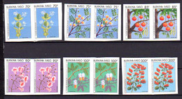 Fleurs Burkinabé, 731 / 736 ** Non Dentelé En Paire - Burkina Faso (1984-...)