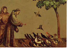 CP Religion Croyances Christianisme Saint Francois Prechant Aux Oiseaux Giotto Musée Du Louvre Histoire Patrimoine - Santi