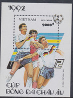Vietnam BF N° 74 XX  "Euro'92", Coupe D'Europe De Football, Le Bloc Neuf, Sans Charnière TB - Vietnam