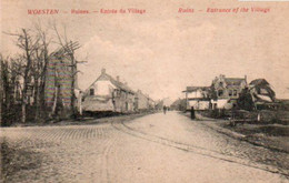 Woesten  Ruines Entrée Du Village Rails Du Tram N'a Pas  Voyagé - Vleteren