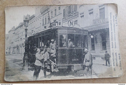 BRUXELLES - Soldats Allemand Conduisant Un Tramway ( Belgique ) - Nahverkehr, Oberirdisch