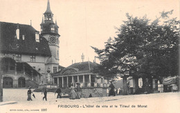 Fribourg L'Hôtel De Ville Et Le Tilleul De Morat - Animée - Morat