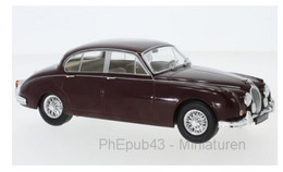 Jaguar MK II - 1960 - Dark Red - WhiteBox (1:24) - Sonstige & Ohne Zuordnung