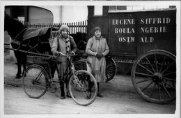 Ostwald * Carte Photo * L'attelage De La Boulangerie Eugène SIFFRID - Autres & Non Classés