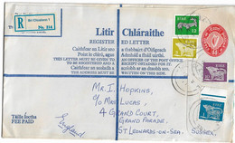 Ireland , Eire ,  1977 , Stationery 55 P ,  Registration Label Bri Chualann , Bré  Postmark - Interi Postali