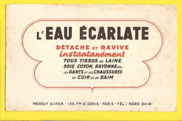 BUVARD : L'Eau Ecarlate Detache Et Ravive - Produits Ménagers