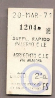 X02] Italien - Eisenbahn Train  --> Palermo - Agricento - 1971 - Europa