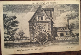 Cpa 60 Oise, Gravure Les Moulins De France, Vue D'un Moulin Au XVIIè Siècle Rivière Nonette? (des Nonnetes) éd I.B.C N°1 - Autres & Non Classés